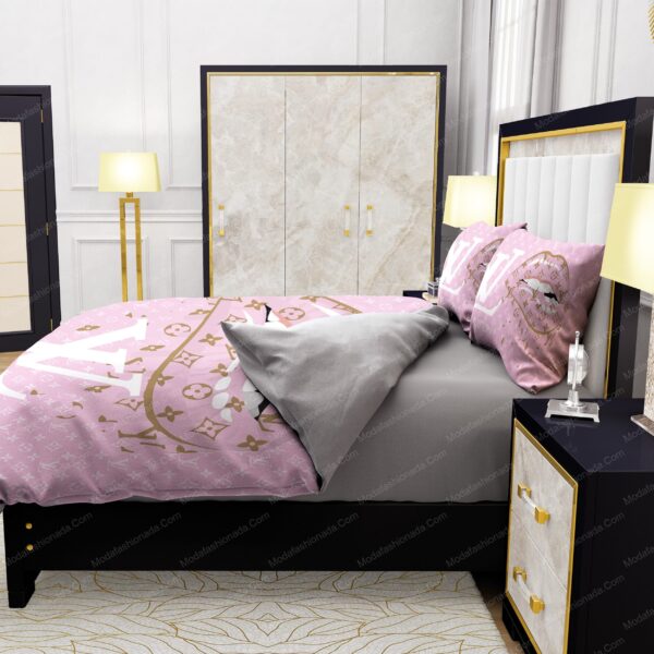 Lips With Louis Vuitton Pattern Bedding Sets - Image 6