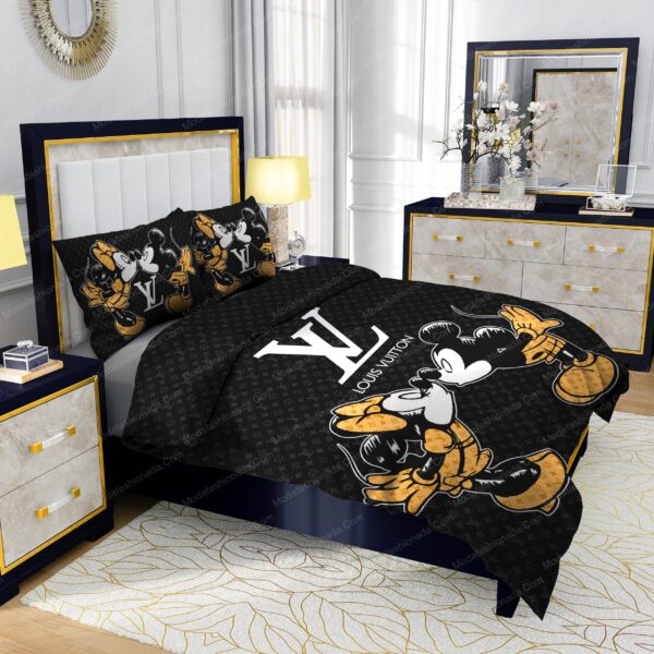 Louis Vuitton And Mickey Mouses Bedding Sets - Image 5
