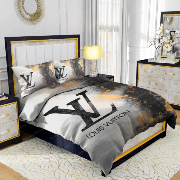 Louis Vuitton Marble Background Bedding Sets - Image 2