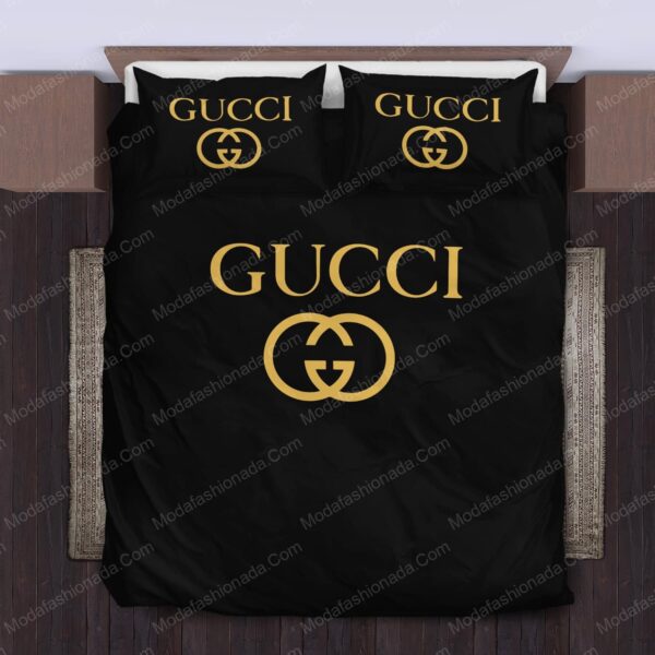 Luxury Gucci Logo Fashion Brands 24 Bedding Set - Image 2
