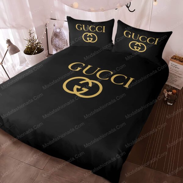 Luxury Gucci Logo Fashion Brands 24 Bedding Set - Image 4