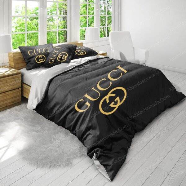 Luxury Gucci Logo Fashion Brands 24 Bedding Set - Image 5