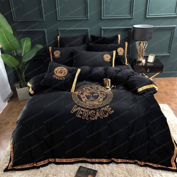 Luxury Versace Logo Brands 3 Bedding Set