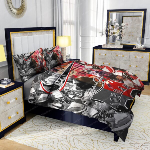 Michael Jordan 23 And Nike Logo Bedding Sets - Image 4