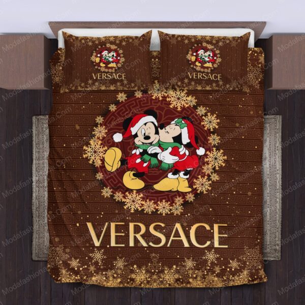Mickey And Minnie Versace Merry Christmas Bedding Sets