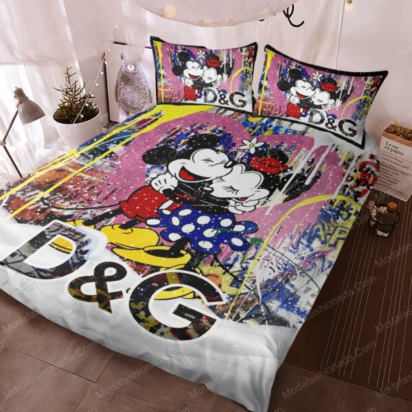 Mickey Minne Street Style Dolce & Gabbana Christmas Bedding Sets - Image 3