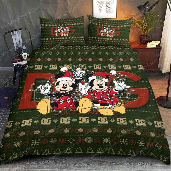 Mickey Minnie Dolce & Gabbana Christmas Bedding Sets - Image 2