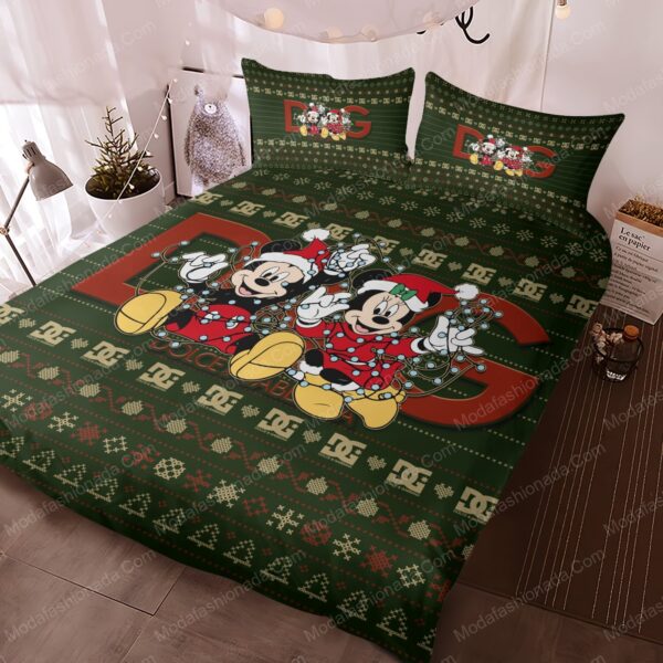 Mickey Minnie Dolce & Gabbana Christmas Bedding Sets - Image 3