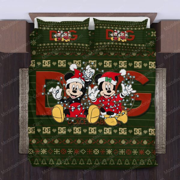 Mickey Minnie Dolce & Gabbana Christmas Bedding Sets