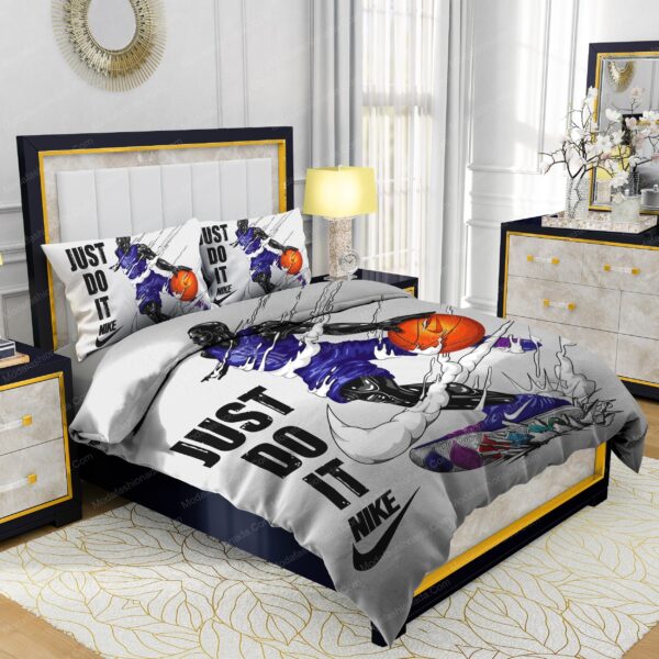Nike Air Jordan JUST DO IT Design & Quality Comfortable 4 Pieces Bedding Sets - Image 2