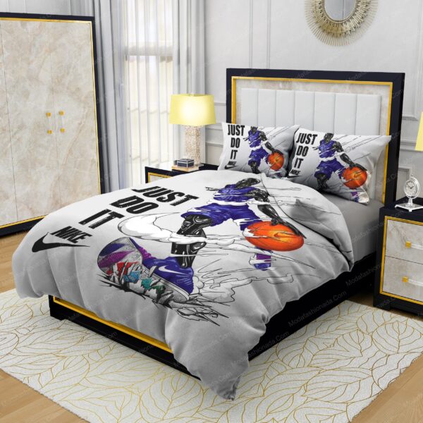 Nike Air Jordan JUST DO IT Design & Quality Comfortable 4 Pieces Bedding Sets - Image 3