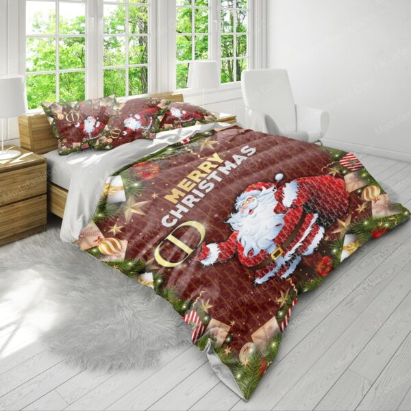 Santa Claus Dior Merry Christmas Bedding Sets - Image 4