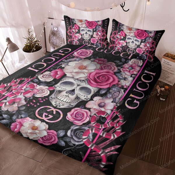 Skull Gucci Bedding Sets - Image 3