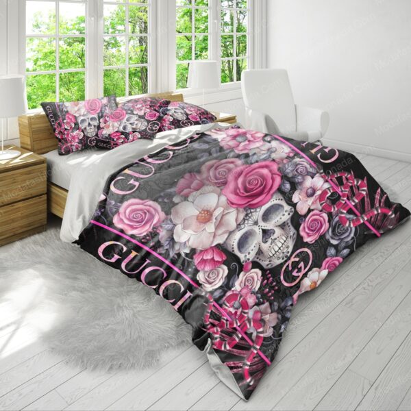 Skull Gucci Bedding Sets - Image 4