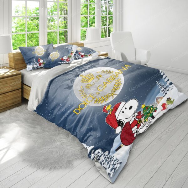 Snoopy Dog Dolce & Gabbana Merry Christmas Bedding Sets - Image 4
