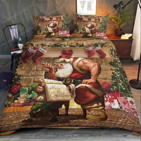 Socks Gucci Merry Christmas Bedding Sets - Image 2