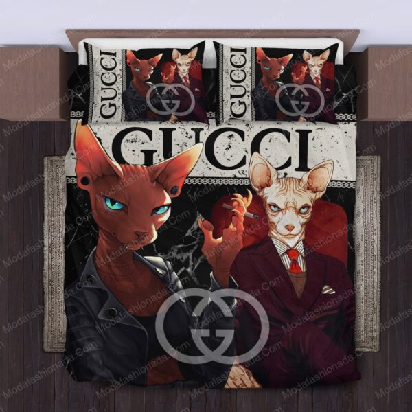 Sphynx Cat Gucci Bedding Sets