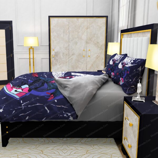 Spider Man And Famous Nike Air Jordan Design & Quality Comfortable 4 Pieces Bedding Sets - Image 6
