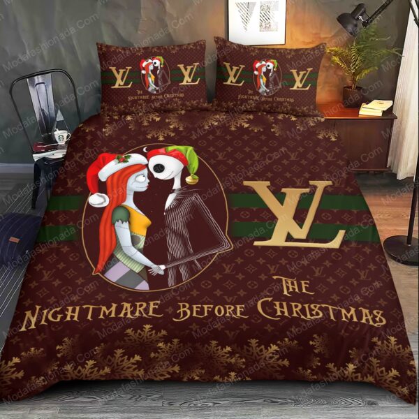 The Nightmare Before Chrismas Louis Vuitton Bedding Sets - Image 2