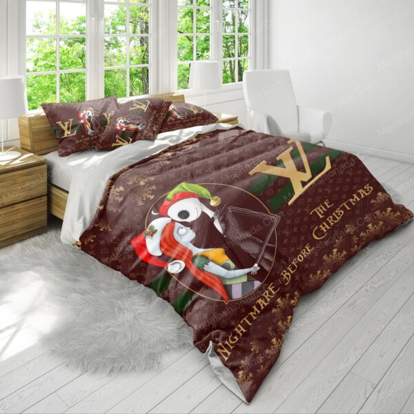 The Nightmare Before Chrismas Louis Vuitton Bedding Sets - Image 4