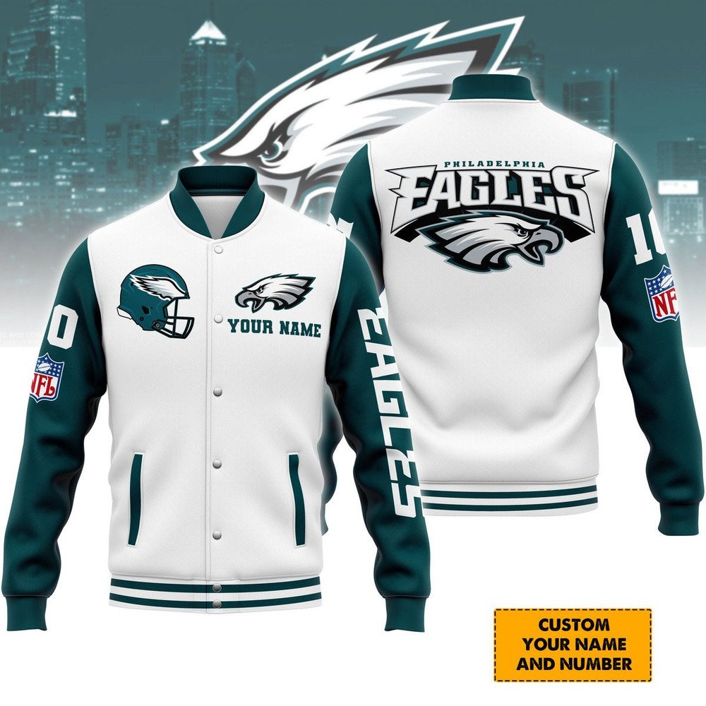 Philadelphia Eagles Baseball Jacket - bazzada Store