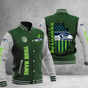 Seattle Seahawks Baseball Jacket Gift For Fan 0130 - bazzada Store