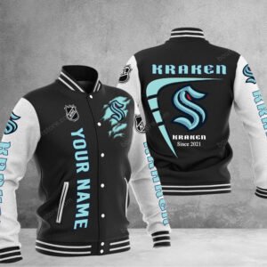 Seattle Kraken Baseball Jacket Gift For Fan 0543 - bazzada Store