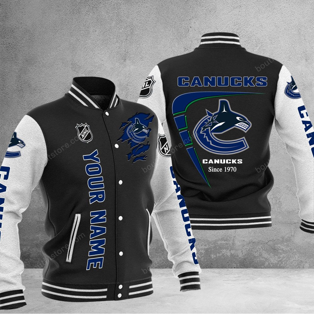 Vancouver Canucks Baseball Jacket Gift For Fan 0547 - bazzada Store