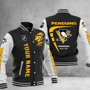 Pittsburgh Penguins Baseball Jacket Gift For Fan 0541 - bazzada Store