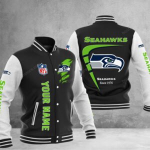 Seattle Seahawks Baseball Jacket Gift For Fan 0456 - bazzada Store