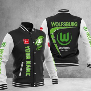 VfL Wolfsburg Baseball Jacket Gift For Fan 0343 - bazzada Store