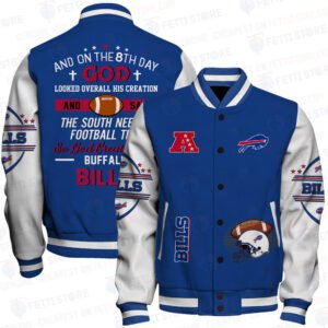 Buffalo Bills National Football League Print Baseball Jacket, Varsity Jacket STM V7 - bazzada Store