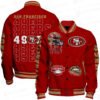 San Francisco 49ers National Football League Print Baseball Jacket, Varsity Jacket STM V6 - bazzada Store