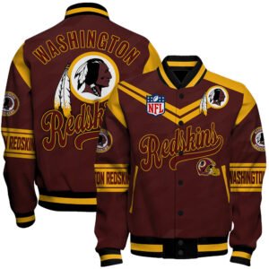 Washington Redskins American Football League Pattern Baseball Jacket, Varsity Jacket SH1 V2 - bazzada Store