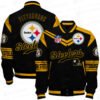 Pittsburgh Steelers American Football League Pattern Baseball Jacket, Varsity Jacket SH1 V2 - bazzada Store