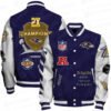 Seattle Seahawks X Champions Print Baseball Jacket, Varsity Jacket SFAT V9 - bazzada Store