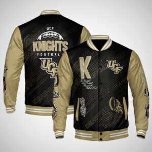 UCF Knights | NCAA Pattern Baseball Jacket, Varsity Jacket V12 - bazzada Store