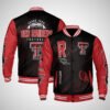 Texas Tech Red Raiders | NCAA Pattern Baseball Jacket, Varsity Jacket V12 - bazzada Store