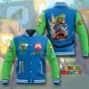 Super Mario Custom Name Baseball Jacket-HD27 - bazzada Store
