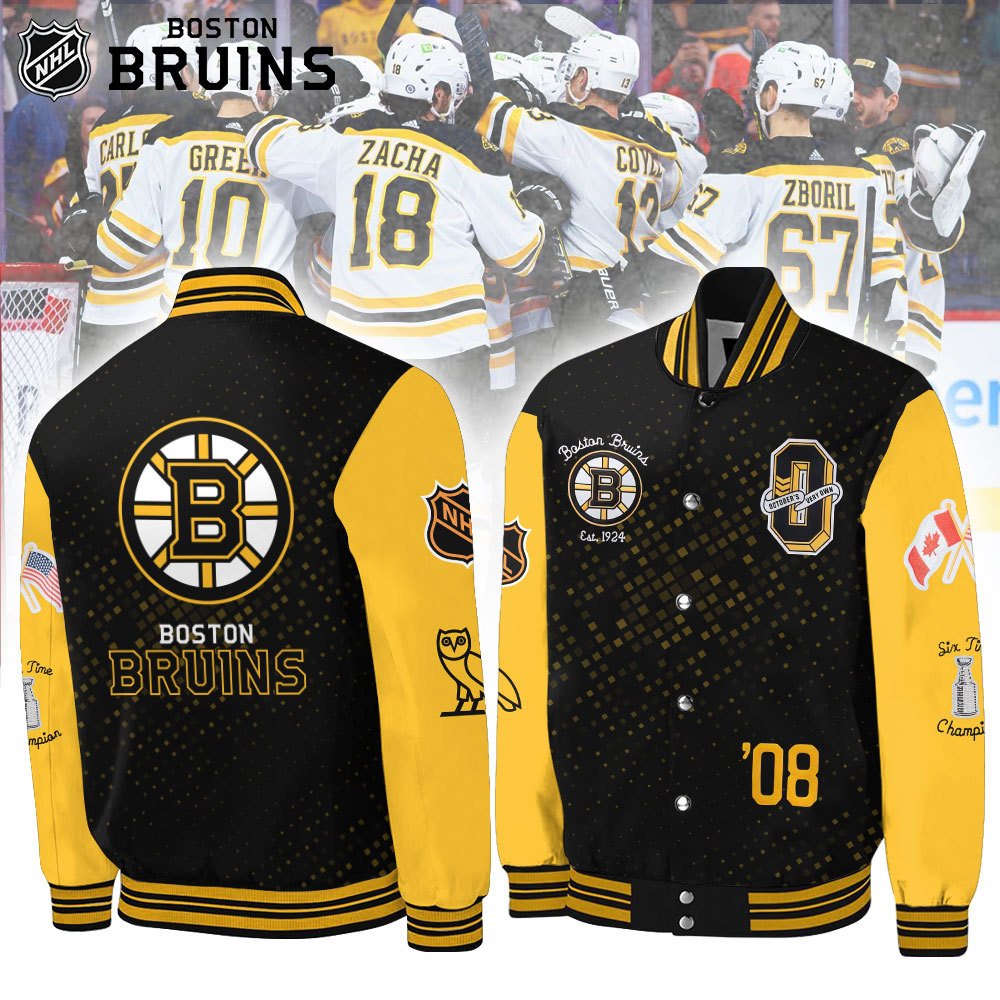 Boston Bruins Baseball Jacket Limited Edition BB230124LNQ2VKH - bazzada Store