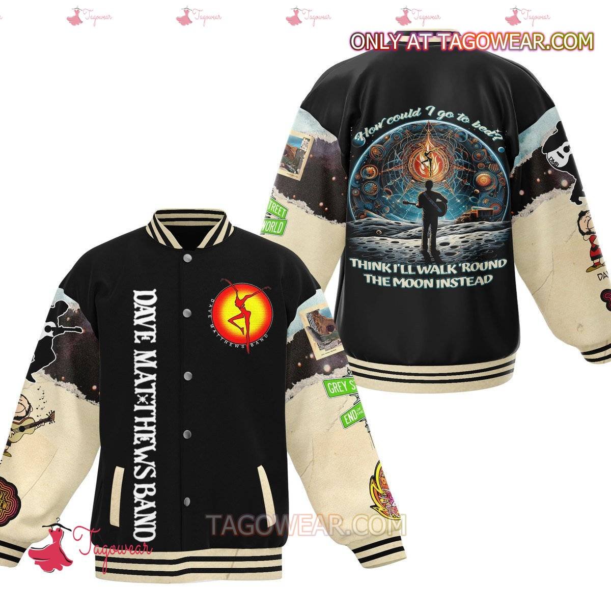 Dave Matthews Band How Could I Go To Bed Baseball Jacket - bazzada Store