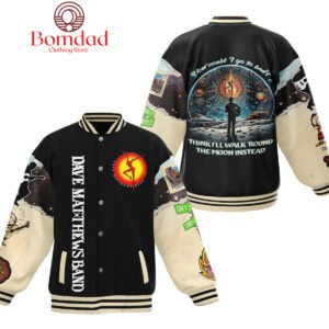 Dave Matthews Band Walk Around The Moon Baseball Jacket - bazzada Store