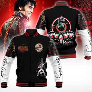 Elvis Presley Baseball Jacket EP190224DHN8DKD - bazzada Store