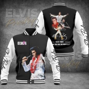 Elvis Presley Baseball Jacket EP23122023M1VKH - bazzada Store