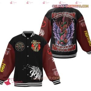 Foo Fighters Keep You In The Dark Baseball Jacket - bazzada Store