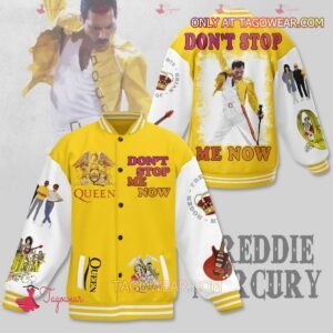 Freddie Mercury Queen Band Don't Stop Me Now Baseball Jacket - bazzada Store