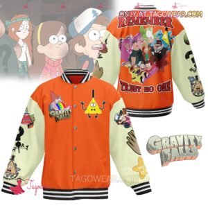 Gravity Falls Remember Trust No One Baseball Jacket - bazzada Store