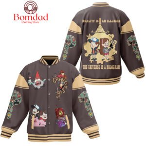 Gravity Falls The Universe Is A Hologram Baseball Jacket - bazzada Store