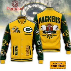 Green Bay Packers Football EST 1919 Personalized Baseball Jacket - bazzada Store
