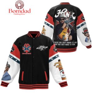 Hank Williams Jr. Can Not Make Us Run Baseball Jacket - bazzada Store